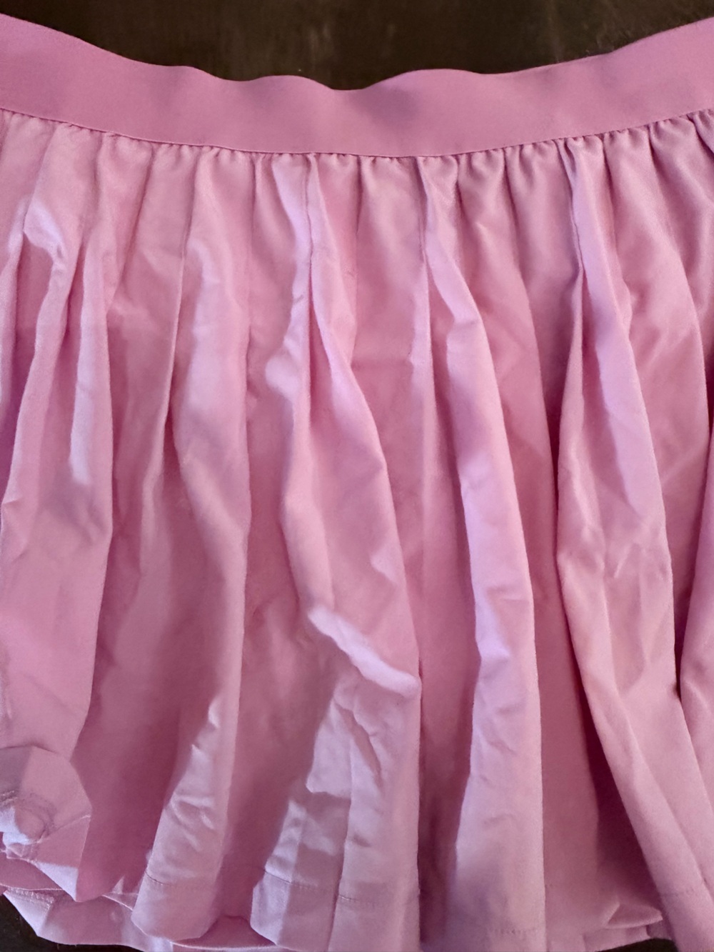 Ideology Pink Gathered Pleated Athletic Tennis Skirt skort with shorts - Picture 2 of 5